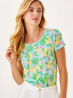 Lilly Pulitzer Etta Scoop-Neck Top